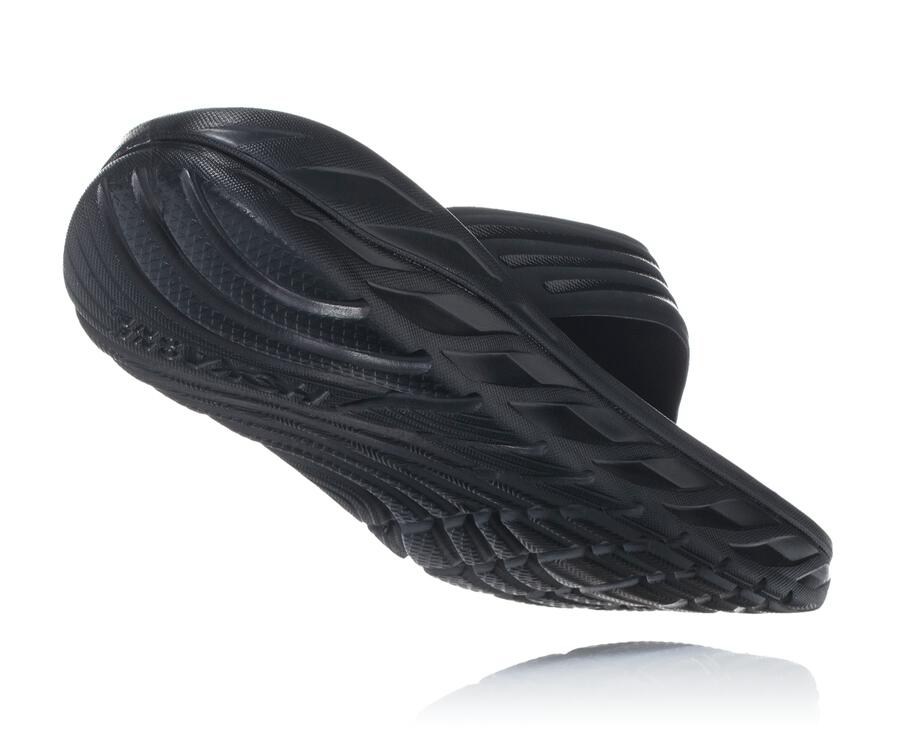 Hoka One One Ora Recovery Flip Sandaler Herr - Svarta - FIKEG-2598